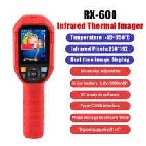 열화상카메라 열탐지기 휴대용 A-BF UNI-T UTi260B RX-600 적외선 열 화상 디지털 카메라 실시간 온도계, 03 RX-600