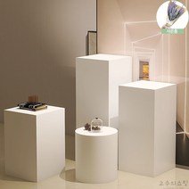 전시다이 사각스툴 디스플레이박스 촬영소품 웨딩 단상 웨딩 진열대 오브제, 1개, 화이트-1호 20x20