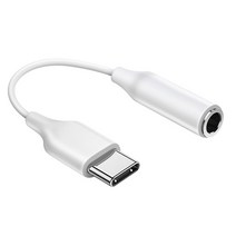CHAOX 삼성 타입 C 3.5 잭 이어폰 오디오 Aux 케이블 USB 3.5mm 헤드폰 어댑터 갤럭시 노트 10 20 플러스 S20 FE 탭 S7 + S6, 1pcs white