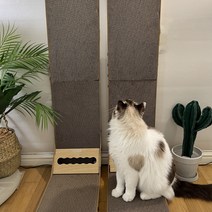 [스크래쳐우드노리펫고양이수직] PETCA 고양이 수직 스크래쳐 고양이장난감, 90cm