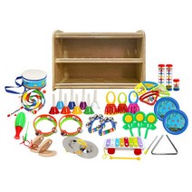 유치원 힐링교육 리듬감 타악기35종 세트(악기장) 교구, 악기장+악기35종세트