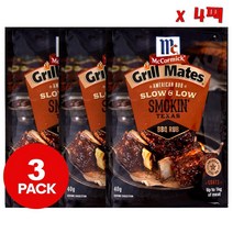McCormick Grill Mates 맥코믹 그릴 메이트 스모킨 텍사스 바베큐 럽 40g 12팩