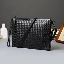 네쥬 남자 수제 천연 가죽 파우치 손 가방 맨스백 클러치백