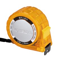 코메론 스틸포켓 컬러스 줄자 주황색 5.5m x 25mm, 5개