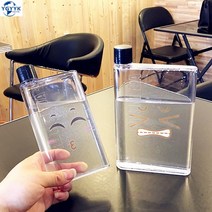 YGYYK 신기한물병 여중생 핫템 꿀템 물병 여름나기 고3선물, 임의의 이모티콘  벨벳 가방을 보내는 레드