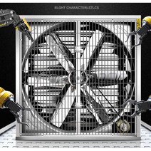 비닐하우스 축사 대형 환풍기 농업용 산업용 배기팬 2, 300형 220볼트 두꺼워짐