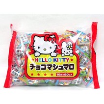 일본간식 에이와 헬로 키티 초코 마시 멜로 80 코