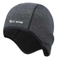WEST BIKING-사이클링 캡 겨울 남자 여자 스포츠 바람막이 보온 자전거 플리스 달리기 스키 헤드 바이크, [06] Classic Gray