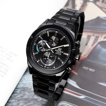 카시오 에디피스 남성 크로노그래프 블랙 메탈시계 EFR-S567DC-1A