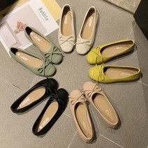 [천삼백케이] [골피아] 리뽀나 플랫슈즈 DS0092 여성신발 지젤슈즈 단화 구두 회사원