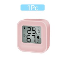 기상관측기 풍속계 장비 디지털 온도기 습도기 날씨 LCD 디스플레이 미니 디지털 온도계 습도계 실내 게, 한개옵션1, 02 1 Pc Pink
