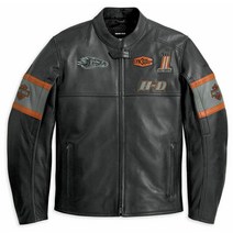 할리데이비슨 남성 Screaming Eagle Motorcycle Motorbike Cowhide 가죽 자켓