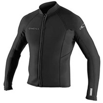 오닐 웻슈트 타파 1.5mm 남성용 리액터2 긴팔 서핑자켓 프리다이빙, XXL, 블랙