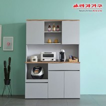 라자가구 위드 소다 1200 키큰 렌지대수납장 hy008 주방수납장, 라이트 그레이
