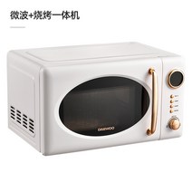 레트로 전자레인지 전자렌지 미니 소형 원룸 가정용 가성비 대우 전자 레인지 턴테이블, 나바 화이트(약간 볶은 올인원), 03 Micro-baked in one