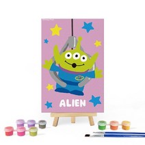 아이러브페인팅 DIY미니이젤형 디즈니 그림그리기 10x15cm 외계인.아이러브페인팅