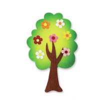 [응다팔아6279] 유리보드펜 파티션자석 탄산분필 블랙보드펜 집게자석 교실꾸미기재료 보드펜, ★★옵션확인必 펠트 꽃나무(연두) (11X17cm) 환, ★★단일상품