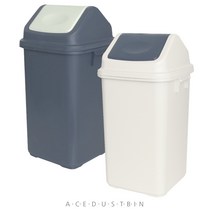 에스 ND 에이스 휴지통 중 40L 대용랑 분리수거함 쓰레기통 재활용함 스윙, 그레이