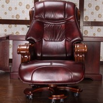 중역의자 사장님의자 푹신한 편한 체어 인체공학적 편안한 마사지 컴퓨터 사무실 의자 이그제큐티브 발받침 침실 가구, style 2