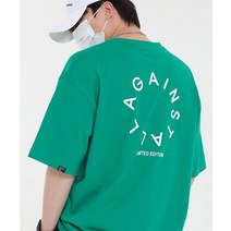 어게인스트 올오즈 리미티드 서클 반팔 티 [그린], M