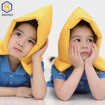 아이스타 지진방재모자 - 보급형 옐로우 초등 어린이 안전 방재 재난 소방대피훈련 (국내생산), 1개