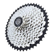 VG SPORTS 11 스피드 카세트 11-28T/11-32T/11-34T/11-36T/11-40T/11-42T/11-46T/11-50T 자전거 카세트 산악 자전거/로드 바이크 카, 11S-11-46T-Black&Silver