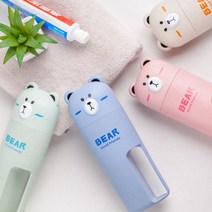 휴대용 여행용 칫솔치약통 케이스 81758EA, 스쿨mk 베어 아이보리