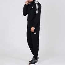 아디다스 남성 트레이닝복 ST 삼선 트랙수트 의류세트 트랙탑 팬츠 상의 하의 세트 운동복 검정