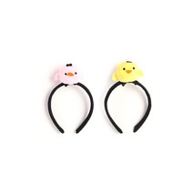 아이케이 병아리 헤어밴드 동물귀 봉제 놀이공원 할로윈 파티, 병아리 헤어밴드(핑크)