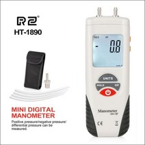 RZ 압력계 타이어 압력 게이지 전자 휴대용 디지털 55H2O ~ + 55H2O 에어컨 압력계 차동 게이지, CHINA, HT-1890