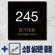 자율형 건물번호판 도로명 주소판 제작 새주소표지판 주소 모던 문패, 흰색(회이트), 10T(10mm)