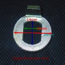 자전거 짐받이 가방 배달 거치대 2 개/대 M12/M14 철강 전기 자전거 허브 모터 토크 전기 자전거에 대 한, 02 M14, 02 M14