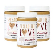 스프레드더러브 피넛 버터 네이키드 글루텐 프리 비건, 3개, 454g