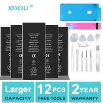 배터리 고용량 전화 iphone 호환5S 5 6S 6 7 8 Plus X SE SE2 XR XS 11 12 13 Mini Pro Max 교체 용 4 4S 도구, [20] For iphone 호환12