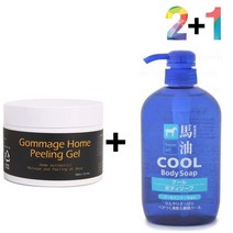 모공 연화제 얼굴때 아하 살리실산 필링젤 바하 69887EA, 고마쥐필링젤 2개_마유쿨샴푸(초록) 1개