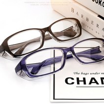 안전 오염방지 안경 투명 뿔테 보호 안전고글 비말 차단 데일리 보안경 안전안경 눈 방지, 레드