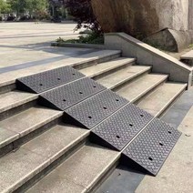 도로 방지턱 문턱 인도 차량 경사판 진입판 고무 매트, 100x25x8