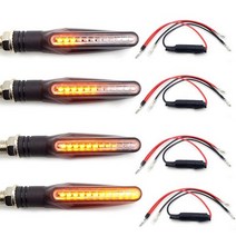 오토바이 차례 신호등 Led 성 노출증 야마하 랩터 350 BWS 100 YZ 250 추적기 900 GT MT09 R1 2007 2008 2009 WR450F FZ1, 4PCS LED Decoder