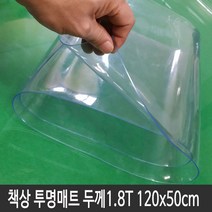명성 투명고무판 두께 1.8mm 투명매트 120x90cm 데스크매트