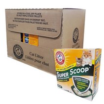 암앤해머 슈퍼스쿠프 모래 - 후레쉬향 6.35kgX3개입/고양이모래/고양이탈취모래/모래/배변용모래/고양이배