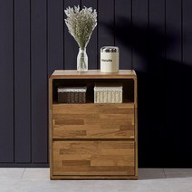 보루네오하우스 라보떼 멀바우 600 3단 서랍장 MB01, 멀바우 화이트