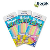 재사용 점토점착제 블루택 칼라 75G 3개 Blu-tack, 1개