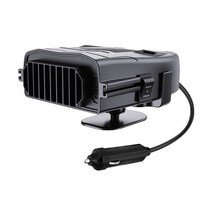 차량용선풍기 서큘레이터 화물차차량용 usb 12V 자동차 전기 히터 데 미스터 성에 제거 장치 150W 공간 휴대용 난방 팬 360 도 회전 액세서리, [02] Black Dashboard