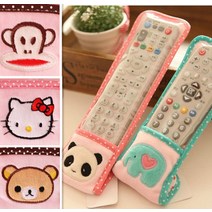 티비리모컨 큐트 애니메이션 코끼리가 가볍다 소나무곰 에어컨 코끼리를 걸치다 팬더 털 퀼트 먼지 방지 4146674524, 사랑하트 코끼리 롱
