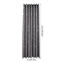 암막커튼 봉세트 블라인드 롤스크린 침실을 위한 현대적인 암막 커튼 전체 빛 차단 별과 달이 인쇄된 밝기조절 40X98 인치