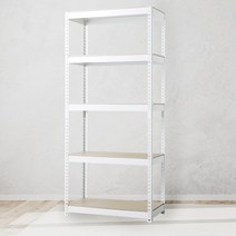 스피드랙 철제선반 조립식 앵글 6단 1200 x 500 x 2400, 블랙, 12mm 강화 MDF 보드