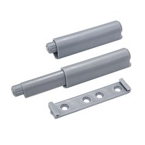 철물의민족 원터치 일자형 파워 롱빠찌링 푸쉬자석 자석빠찌링 도어캐치, 원터치 일자형 파워 롱빠찌링-그레이