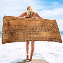 당구대 당구 다이 주기율표 수영장 타월 원소 빠른 건조 흡수성 욕실 목욕 여행용, 13+H70xW140cm