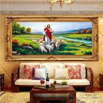 MINJING 3D전체DIY 큐빅 보석 십자수세트 기독교 예수양 십자가 취미생활 비즈십자수 집들이 선물 생일 wddvbshvnnv 27, 1세트, 180x80cm