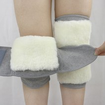 디어피플 레그워머 양털안감 방한 무릎보호대 양모패드, 회색, 슈트 XL